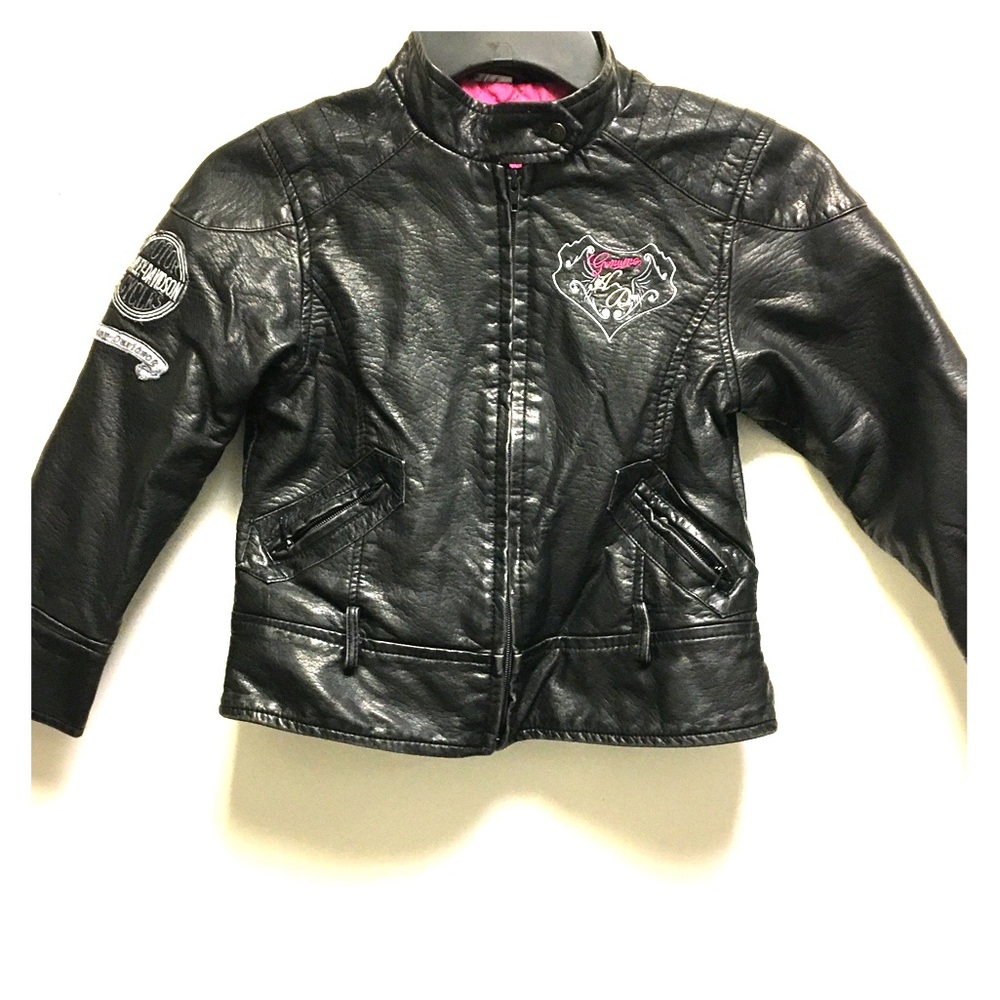 Girls Harley Davidson Genuine Leather Jacket